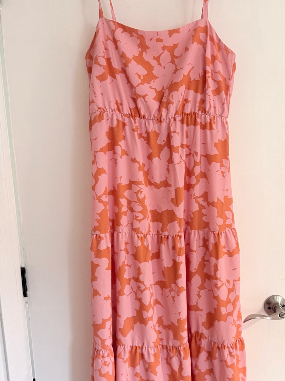 Sanctuary Pink and Orange Floral Maxi Dress